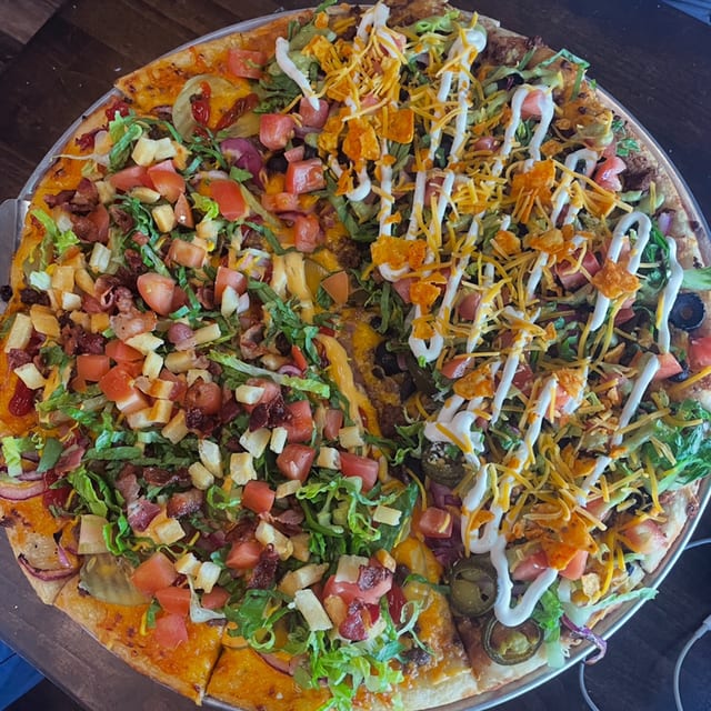 Half & Half Pizza.